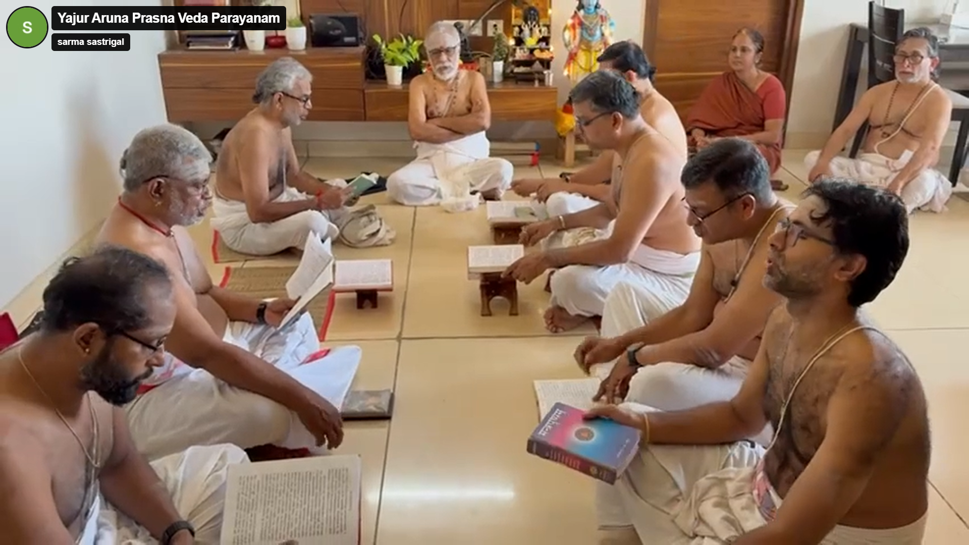 Read more about the article Yajur Aruna Prasna Veda Parayanam with my vidyarthis